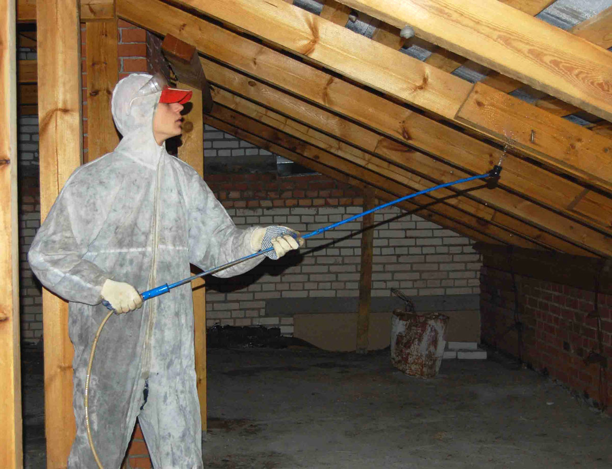 Protipožarna zaščita lesenih konstrukcij strešne strehe